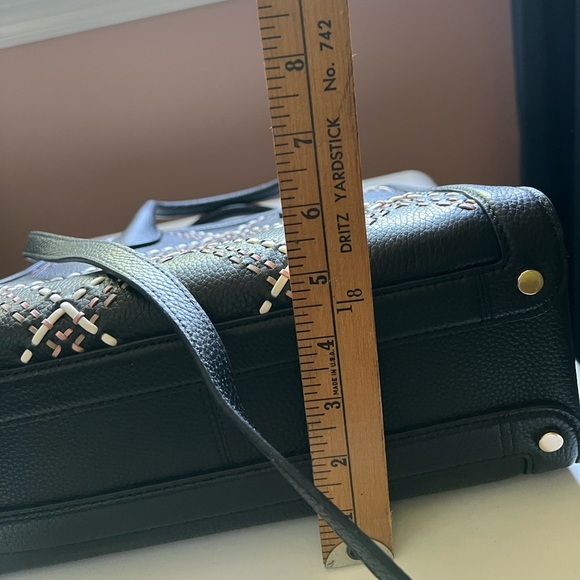 Kate Spade Knott Plaid Stitched Medium Zip-top Satchel EUC - Picture 9 of 10